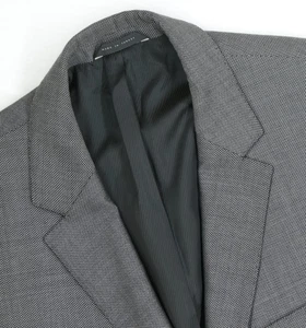 Chaqueta Blazer Abrigo Deportivo Hombre 46 R Hugo Boss Gris Guabello Lana Seda - Imagen 1 de 15