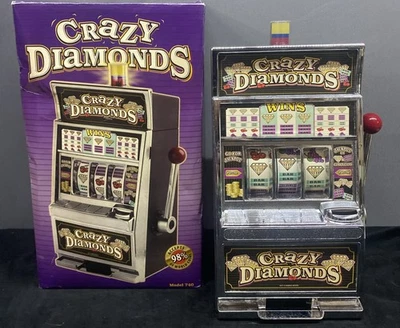 Caja de Ahorros/Máquina Ranura RecZone Crazy Diamonds Modelo 740 W Caja NO FUNCIONA Foto 1 de 4
