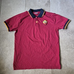 AS Roma Polo Jersey Shirt Retro 1927 Football Soccer Issue Sz Large - Picture 1 of 7