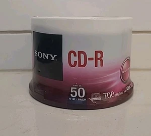 Sony CD-R 700MB 1x - 48x 50 Pack Spindle SEALED (B3-A10) - Afbeelding 1 van 4