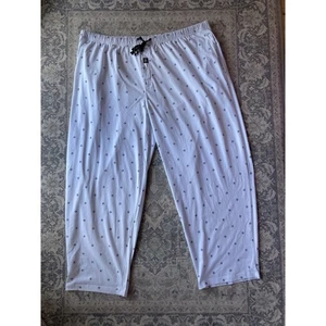 Stacy Adams Sleep Pant Mens Size XXXL White Logo Cotton - Picture 1 of 8