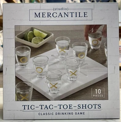 TIC-TAC-TOE-SHOTS  CLASSIC DRINKING GAME STUDIO MERCANTILE  - Image 1 of 4