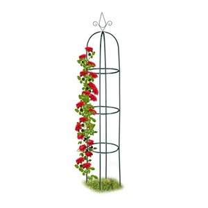 Rankhilfe Rankobelisk Rankturm Rosenstütze wetterfest 1,9 kg pulverbeschichtet - Bild 1 von 8