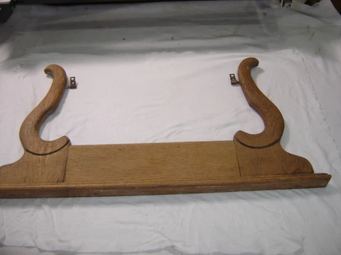 Antique ~ Salvage ~ Oak Mirror Arms for High-Boy Chest with swivels        #1500 Cover