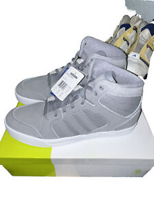 NIB Adidas Ortholite NEO Label High Top Sneakers Gray/Silver Sz 13 Raleigh High