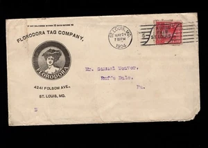 Florodora Tag Company St Louis Cover and Illustrated Letter 1904 2d - Picture 1 of 3