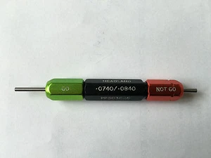 Plain Plug Gauge - 0.0740" Go 0.0840" No Go ( Make Headland ) - Picture 1 of 3