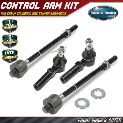 Juego de 4 barras de amarre delanteras interiores y exteriores para Chevrolet Colorado GMC Canyon 2004 2005 Foto 1 de 4