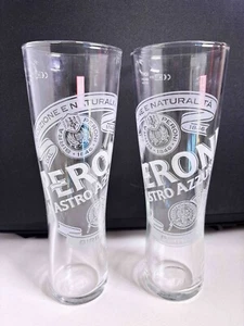 2 x Genuine Peroni Nastro Azzurro Brimful Slim Beer Glass | One Pint Size - Picture 1 of 4