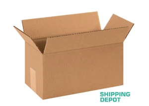 100 Cartoni di cartone ondulato Kraft 12x6x6 Mailer Spedizione Scatola di imballaggio - Foto 1 di 3