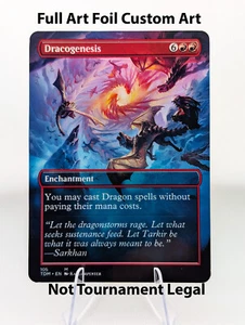 Dracogenesis Foil Custom sticker on bulk MTG Commander - Picture 1 of 2