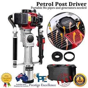 55CC Petrol Post Pile Hole Driver 2-Stroke Rammer Pile Star Picket Fence Hole AU - Picture 1 of 7