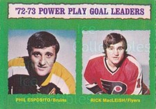1973-74 O-pee-chee Light Backs #138 Phil Esposito, Rick MacLeish