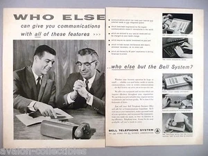 Klingeltelefon Geschäftsbüro doppelseitige DRUCKANZEIGE - 1961  - Bild 1 von 1