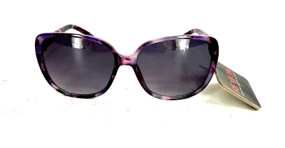 Gafas de sol Revlon para mujer de gran tamaño púrpura patrón tortuga 100 % protección UVA-UVB Foto 1 de 4