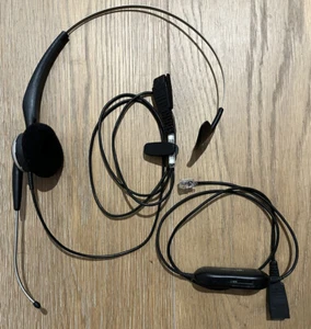 Combo Jabra GN Netcom GN2120 Noise-Canceling Headset + GN1200 Smart Cord - Picture 1 of 12