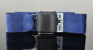 Flugzeuggürtel Flugzeug Gurt by FlapsFive - Authentic Aviation - blau neu ! - Picture 1 of 3