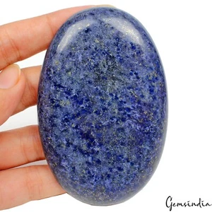 Enorme piedra preciosa suelta cabujón ovalado lapislázuli azul manchas de oro natural de 520 quilates - Imagen 1 de 4