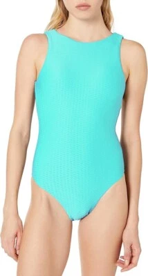 Traje de baño Seafolly X1521 estándar cuello alto maillot de una pieza talla 4 de EE. UU. Foto 1 de 4