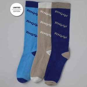 Toggi Ladies Eco 3 Pack Socks Azure/mink/sky blue - Picture 1 of 1