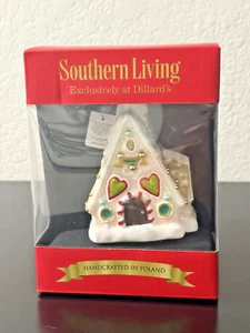 Ornamento casetta decorato Southern Living made in Poland NUOVO $36,00 - Foto 1 di 7