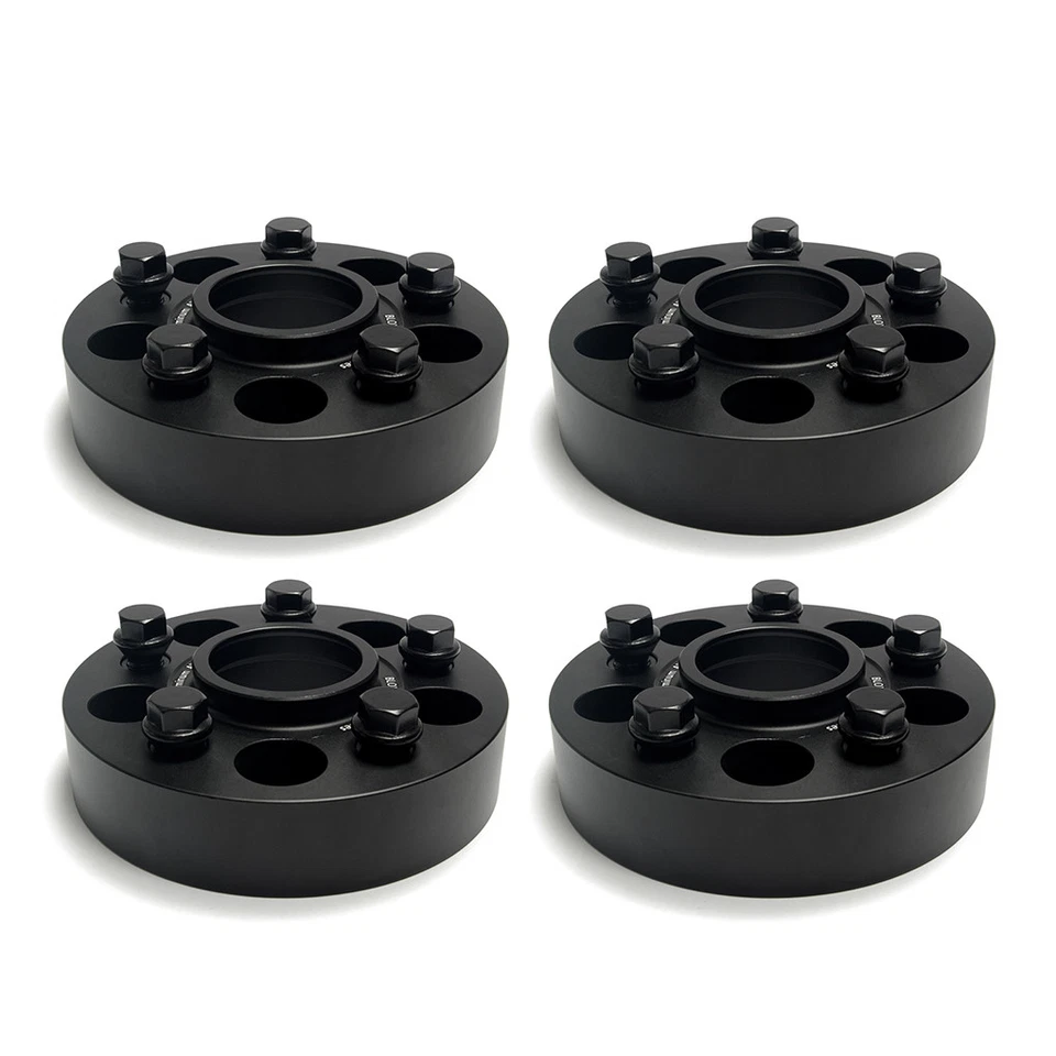 4Pc 35mm Aluminum Billet Wheel Spacers 5x112 66.6 for Audi A4 S4 RS4 A5 S5 RS5 — 第 1/4 张图片