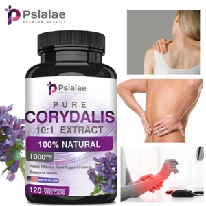 Cápsulas de extracto de Corydalis 1000 mg - Fórmula fuerte para aliviar el dolor, vegetal, sin OGM - Imagen 1 de 13