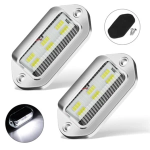 2X Universal LED License Plate Tag Light White Lamp For Truck Trailer RV Van SUV - Picture 1 of 12