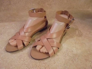SANDALI MULTISTRAP J CREW NUOVI 8,5 #F1366 COLORE MARRONE - Foto 1 di 7