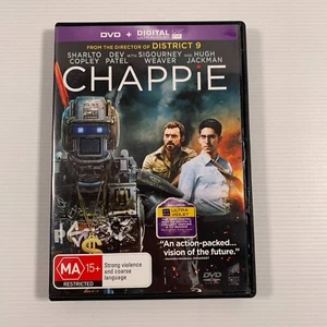 Chappie (DVD, 2015) Jose Pablo Cantillo, Hugh Jackman, Sigourney Weaver Region 4 - Picture 1 of 3