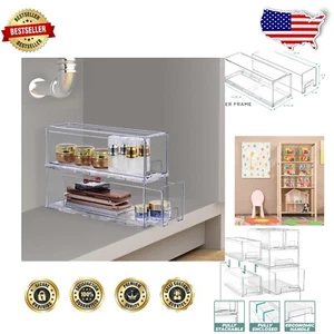 Stackable Clear Storage Drawers - Multi-Purpose Organizers for Toys & Crafts - Picture 1 of 10