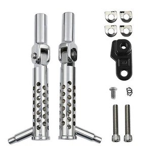 45° Foot Pegs Footrest & Mounts Fit For Harley Softail Slim FLS FLSS 2012-2017 - Picture 1 of 5