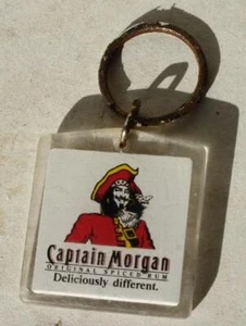 Captain Morgan Acrylic Keychain Deliciously Different Double Sided Pirate Logo - - Picture 1 of 1