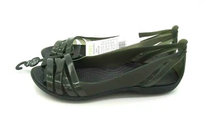 Sandali piatti slip on neri CROCS Isabella Huarache 2 taglia 4 cinturini - Foto 1 di 5