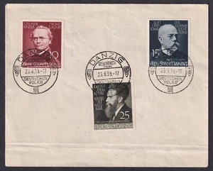 Germany 1939 Danzig German Scientists used on cover with commemorative postmark - Picture 1 of 1