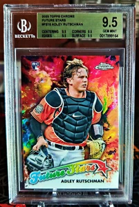 ADLEY RUTSCHMAN 2023 TOPPS CHROME FUTURE STARS #FS16 (BGS GRADED 9.5 GEM MINT) - Picture 1 of 2