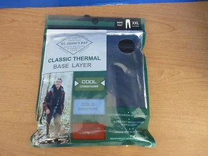 St. John's Bay~Navy Blue CLASSIC THERMAL BASE LAYER PANTS~Men's XXL~NWT - Picture 1 of 4