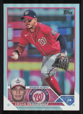 2023 Topps Rainbow Foil #244 Cesar Hernandez - Image 1 of 2