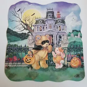 Vintage Gibson Halloween doppelseitig gestanzter Teddybär Hugglesbie-Kostüm 1993 - Bild 1 von 3