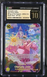 ONE PIECE Charlotte Linlin (SP) OP03-114 Wings of the Captain CGC PRISTINE 10 - Picture 1 of 2
