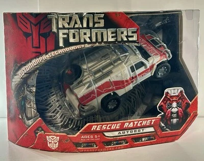 Transformers Movie 2007 Voyager Class Rescue Ratchet Ambulance Hummer H2 SEALED - Image 1 of 4