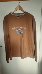 Mens Weekend Offender "Fight Club" Light Brown Sweatshirt  - Size XL - Picture 1 of 11