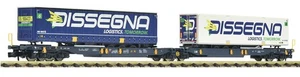 FLEISCHMANN N 825029 Doppeltaschenwagen Dissega WASCOSA Epoche 6 NEU OVP 1:160 - Picture 1 of 3