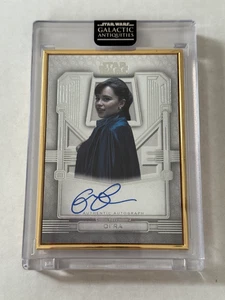 2024 Topps Star Wars Galactic Antiquities ✨Emilia Clarke Auto✨ /50 Gold Frame - Bild 1 von 10