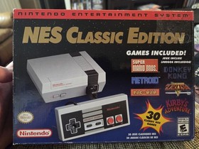 Nintendo NES Classic Edition Console, 30 Built-in Games, HDMI, Gray/Black