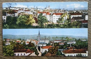 Postal antigua - saludo desde Zittau en Sajonia - 2 vistas - gel. 1914 - Imagen 1 de 2