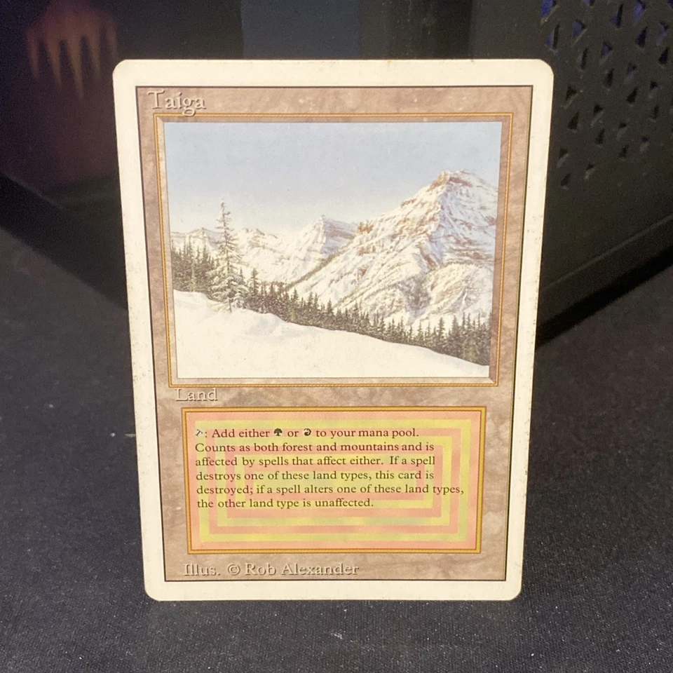 Magic the Gathering Taiga Revised Edition Dual Land Regular Card - Image 1 of 2