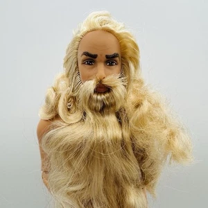 Nude Ken Merlin Barbie Doll Beard Articulated for Model Muse OOAK - Picture 1 of 2