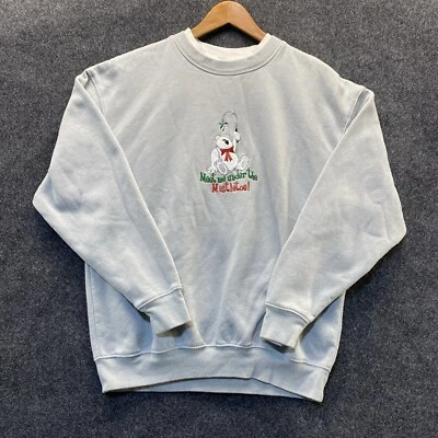 Moletom de Natal "Meet Me Under The Mistletoe" urso polar feriado tamanho grande - Imagem 1 de 4