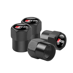 Tapones antipolvo de válvula negro anodizado Audi RS para RS3 RS4 RS5 RS6 RS7 TTRS Q3 Q5 Q7 Q8 - Imagen 1 de 1